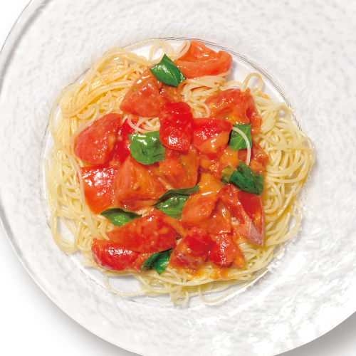 ランチ・ディナーパスタメニュー｜フレッシュトマトとバジルの冷製スパゲッティ